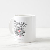 Mug Rose de graffiti (Devant gauche)