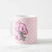 Mug Rose de jouet d'éléphant (Devant gauche)
