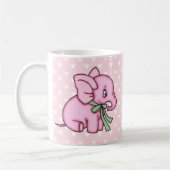 Mug Rose de jouet d'éléphant (Gauche)