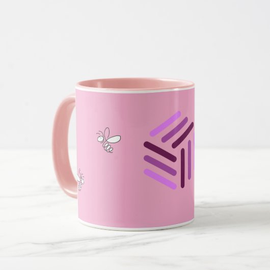Mug rose de l’apiculteur (Devant gauche)