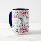 Mug Rose de la Couronne de l'Amérique Imprimer Musique (Devant gauche)