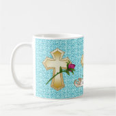 Mug Rose de la Croix-chrétienne (Gauche)