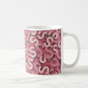 Mug Rose de la lettre S