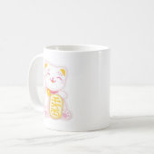 Mug rose de neko de maneki (Devant gauche)