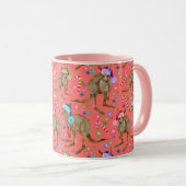 Mug Rose de Noël australien Kangaroo (Devant droit)