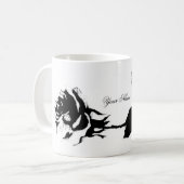 Mug Rose de noir (Devant gauche)