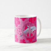 Mug Rose de paix de dauphin (Devant droit)