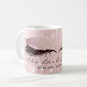 Mug Rose de Parties scintillant Lashes Extension Eye M (Devant gauche)