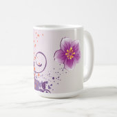 Mug Rose de prairie à fleurs violettes (Devant droit)