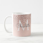 Mug Rose de script fille Parties scintillant or rose p (Gauche)