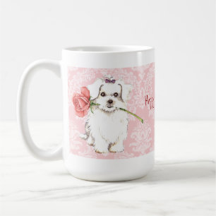 Mug Rose de Valentine maltais