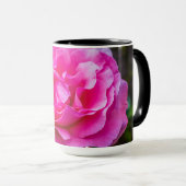 Mug Rose délicate. (Devant droit)