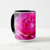 Mug Rose délicate. (Devant gauche)
