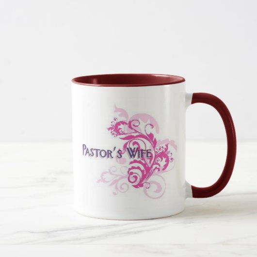 Mug Rose d'épouse de pasteurs (Droite)