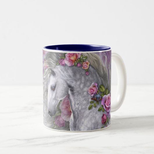 Mug Rose d'été (Devant droit)
