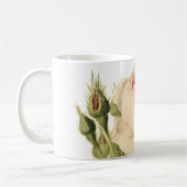 Mug rose double mousse par Redouté (Gauche)