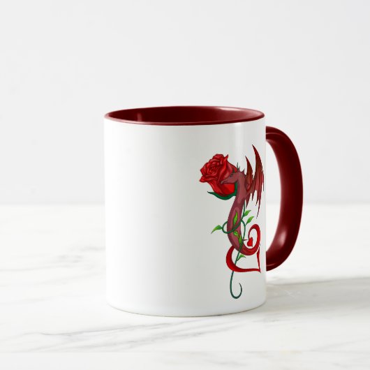 Mug Rose Dragon Lover (Devant droit)