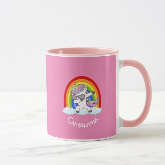 Mug rose du Parti Unicorne (Droite)