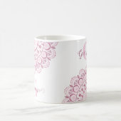 Mug Rose Dusky Personnalisé Confetti Lace Dot Mandala (Centre)