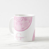 Mug Rose Dusky personnalisé Grand Millennial Mandala (Devant gauche)