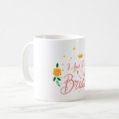 Mug Rose Ébloui Je Suis La Mariée Groupe De Fête Enter (Devant gauche)