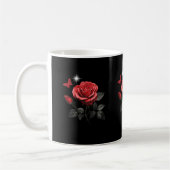 Mug Rose, encre et temps noir (Gauche)