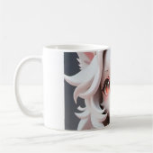 Mug Rosé Et Blanc Fluffé (Gauche)