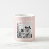 Mug Rose et blanc modernes | Photo de famille | Initia (Centre)