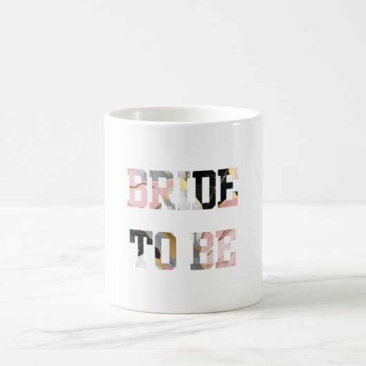 Mug Rose et Or Marbre Future Mariée (Centre)