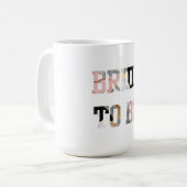 Mug Rose et Or Marbre Future Mariée (Devant gauche)