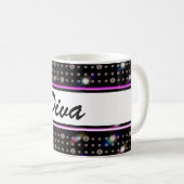 Mug Rose et pourpre du diamant B600 d'éblouissement (Devant droit)