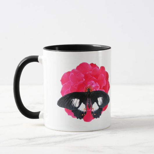 Mug Rose et Swallowtail (Gauche)