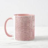 Mug Rose étincelant doré Parties scintillant Brown (Gauche)