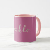 Mug Rose étincelante (Devant droit)