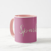 Mug Rose étincelante (Devant gauche)