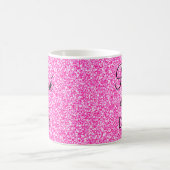 Mug Rose Féminin Tout le Jour Rose Chaud Paillettes (Centre)
