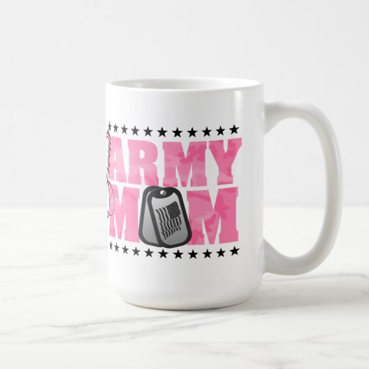 Mug Rose fier Camo de maman d'armée (Droite)