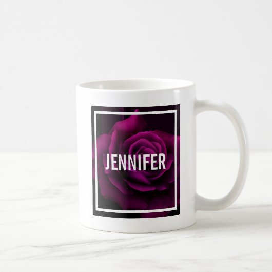 Mug Rose Fleur Pourpre-Rouge Gothique (Droite)