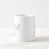 Mug Rose Floral Maman Design avec des noms (Centre)