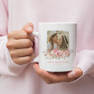 Mug Rose Floral Meilleure Maman Jamais Photo