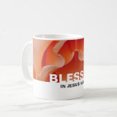 Mug Rose floral personnalisé BLESSEE (Devant gauche)