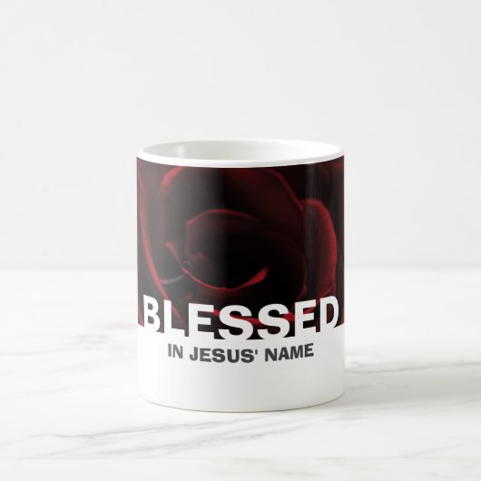 Mug Rose florale personnalisée BLESSEE (Centre)