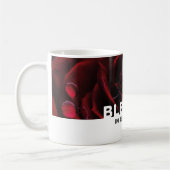 Mug Rose florale personnalisée BLESSEE (Gauche)