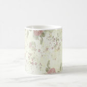 Mug Rose Florale Rose Chic Usé (Centre)