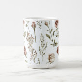 Mug Rose Florale Rose Rouge Rose (Centre)