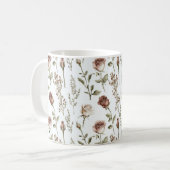 Mug Rose Florale Rouge Rosée (Devant gauche)