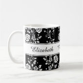 Mug Rose Flower Floral Bota Nom du Motif Imprimer (Gauche)