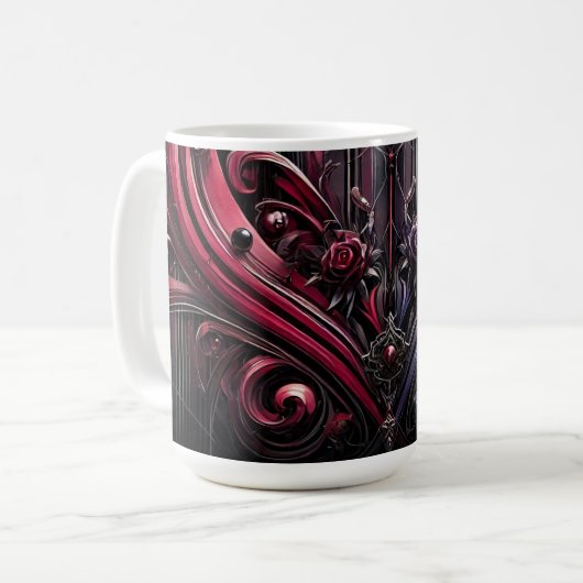 Mug Rose foncé (Devant gauche)