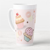 mug rose gâteau (Angle gauche)