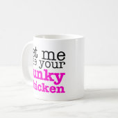 Mug Rose génial de poulet (Devant gauche)